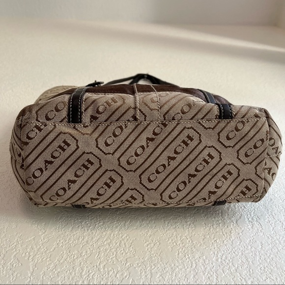 COACH Lozenge Tote Shoulder Bag Medium with Zipper Closure - Picture 5 of 16